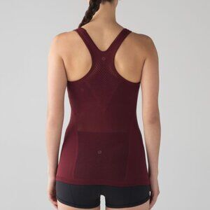 Lululemon Reveal Racerback Tank Top womens Red size 4 workout running activewear